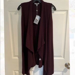 Neiman Marcus Draped Cashmere Vest